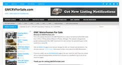 Desktop Screenshot of gmcrvforsale.com